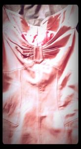 Sexy 100% leather pink dress. $90. Size 7/8 -9/10